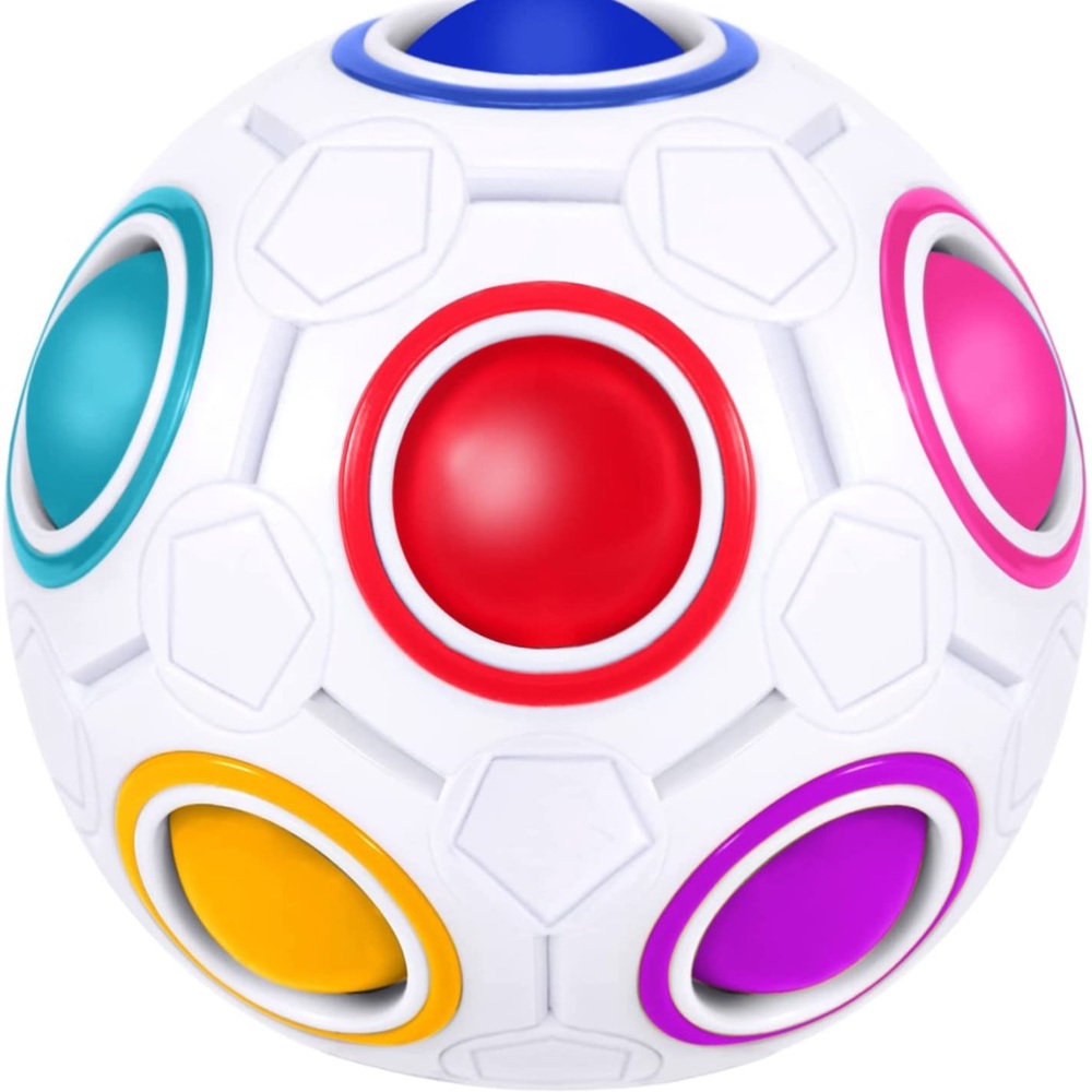 Magic Rainbow Puzzle Ball, Speed Cube Ball Fun Stress Reliever
